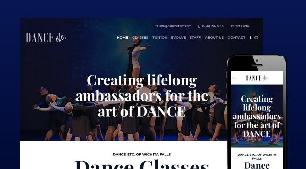 Dance Etc. Website